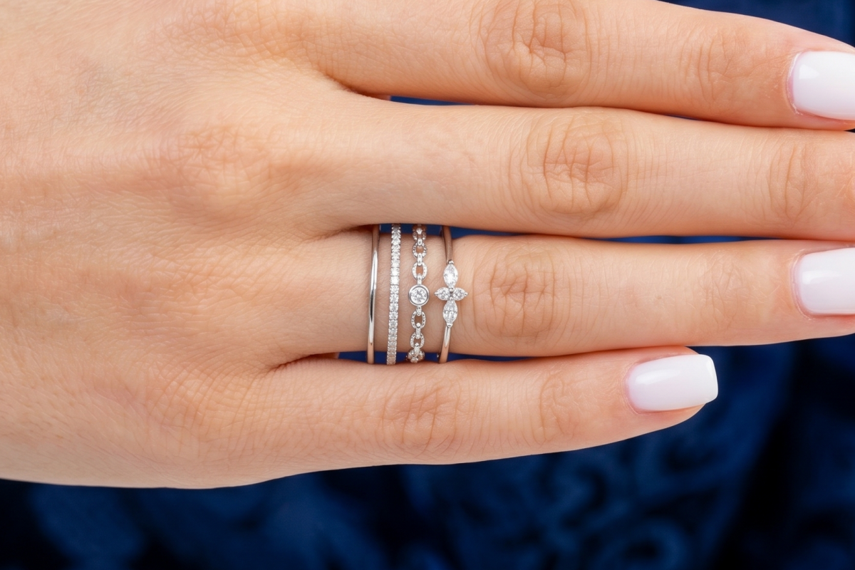 How to Create a Unique Ring Stack With Your Engagement Ring