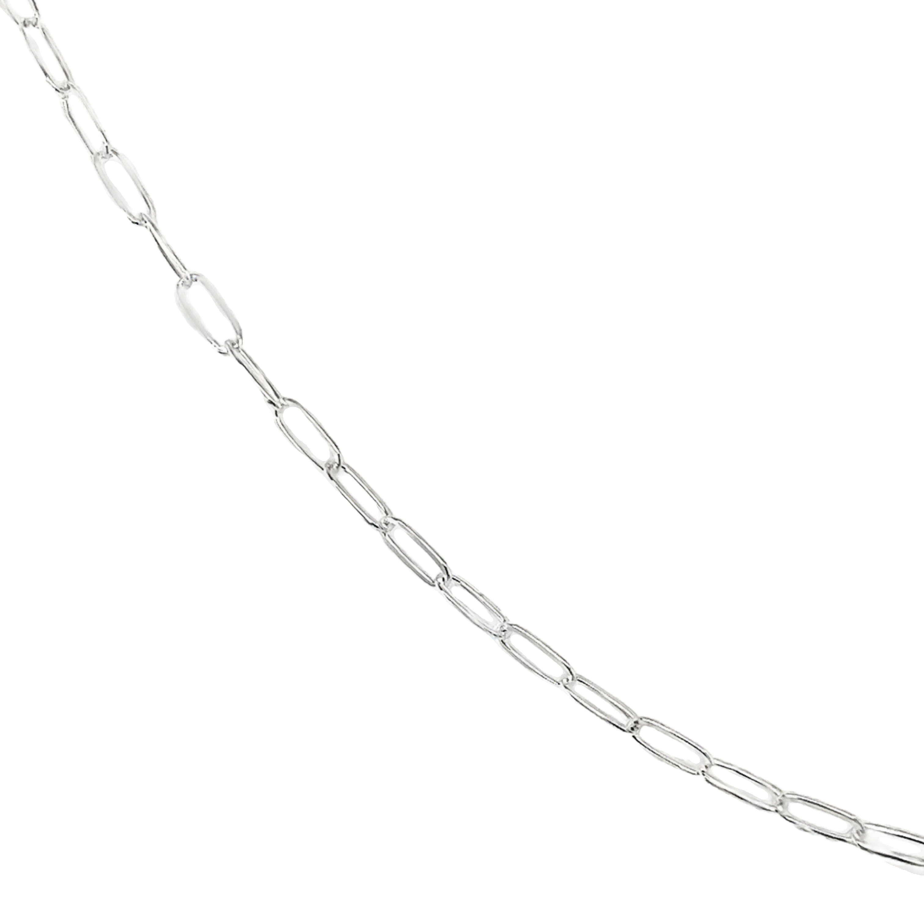 Sterling silver paperclip chain