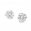 14k White Gold Diamond Stud Earrings