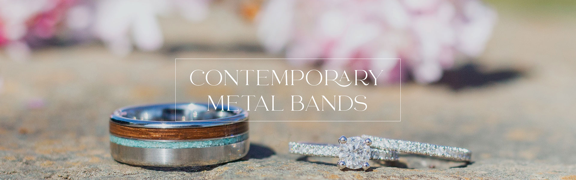 Contemporary Metal Wedding Bands