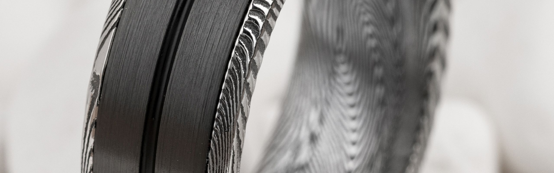 Contemporary Metal Wedding Bands for Him