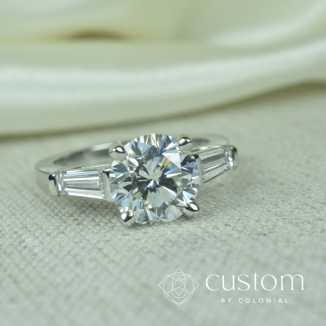 Custom Platinum Engagement Ring