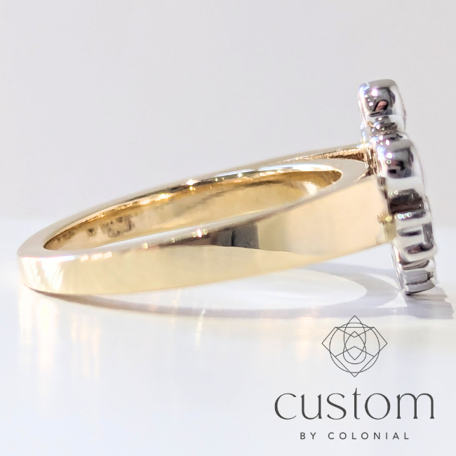 Custom: Earrings Converted to Fashion Ring