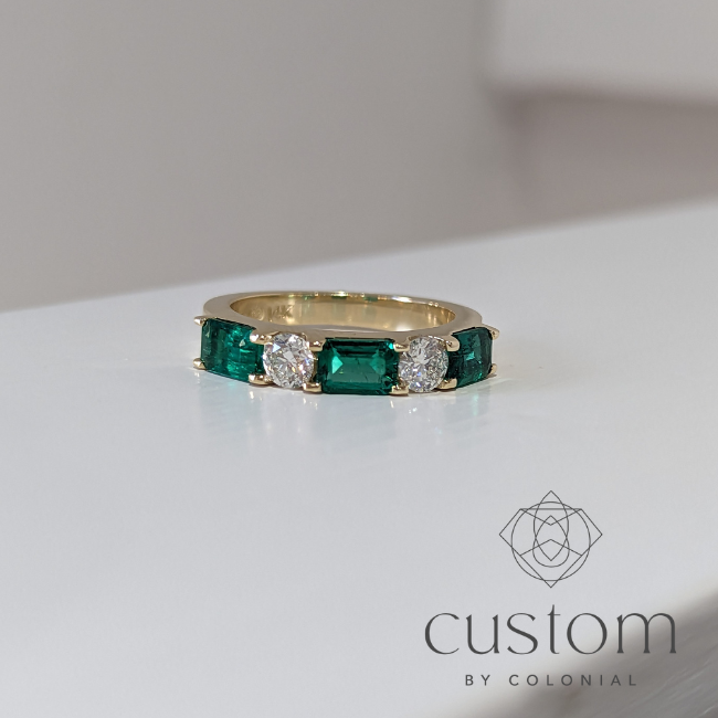 Diamond and Emerald Band