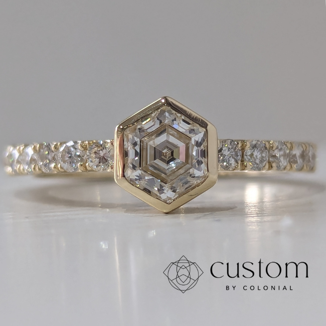 Bride & Groom Designed Custom Engagement Ring