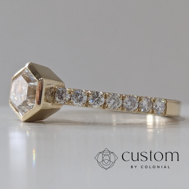 Bride & Groom Designed Custom Engagement Ring
