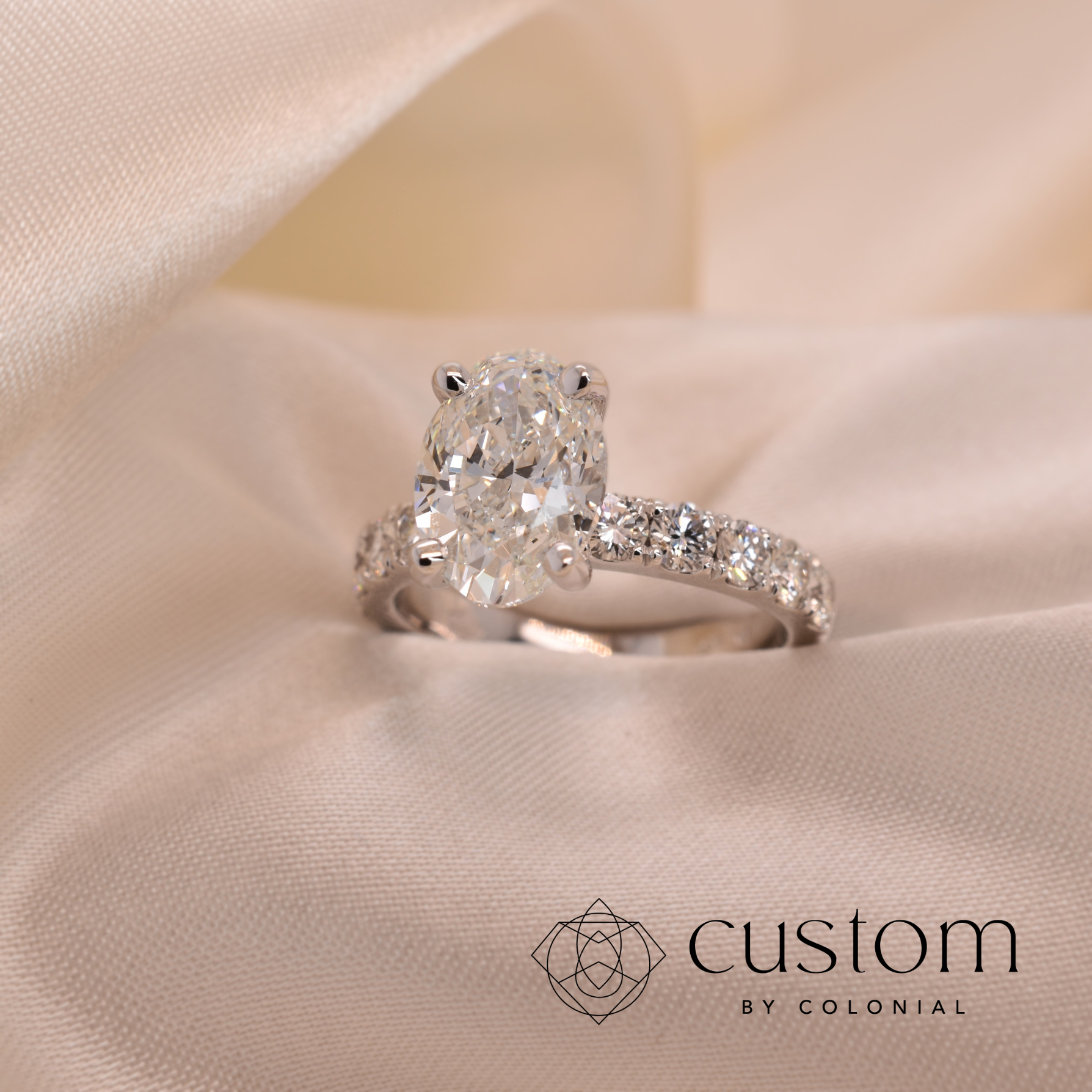 Custom Platinum Engagement Ring