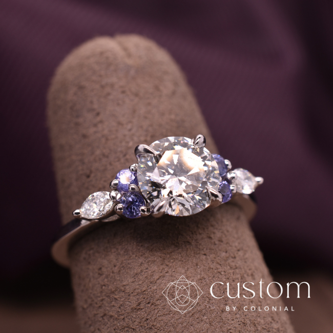 Birthstone Engagement Ring