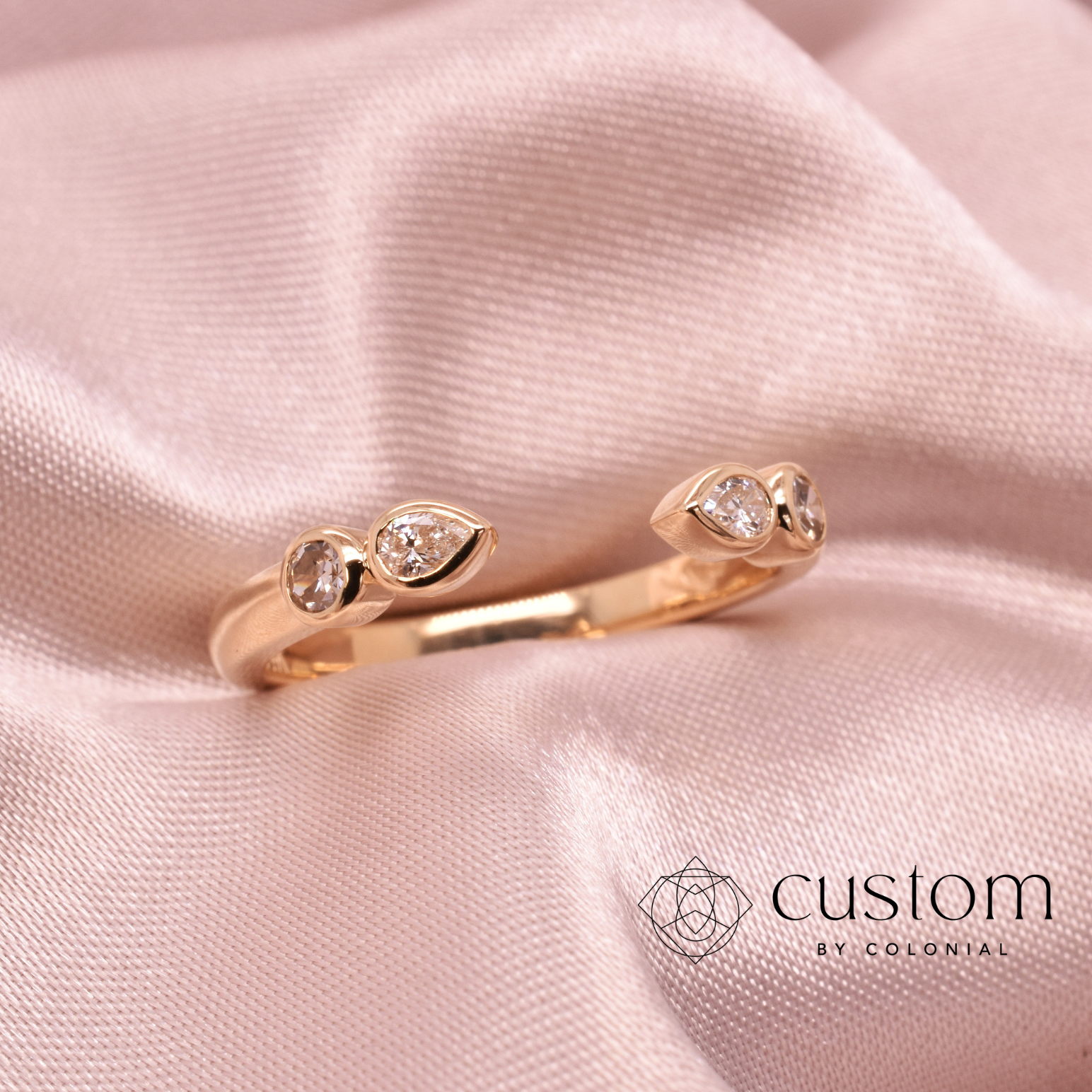 Custom Open-Shank Wedding Band